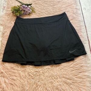 Nike Dri Fit 15” Black Tennis Active Skort Skirt sz M